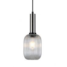 Antiola lampa wisząca nikiel satynowany/przezroczysty1x40W E27